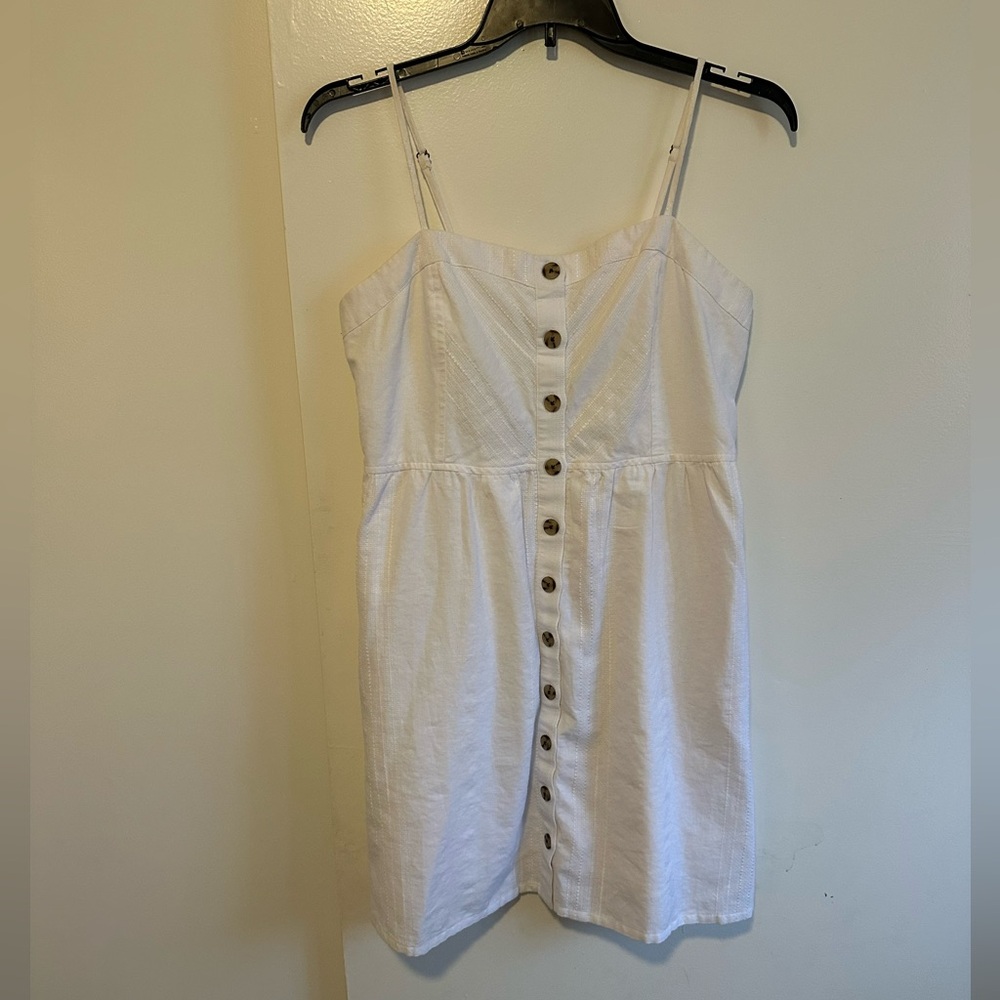 Universal Thread White Button-Down Mini Dress
